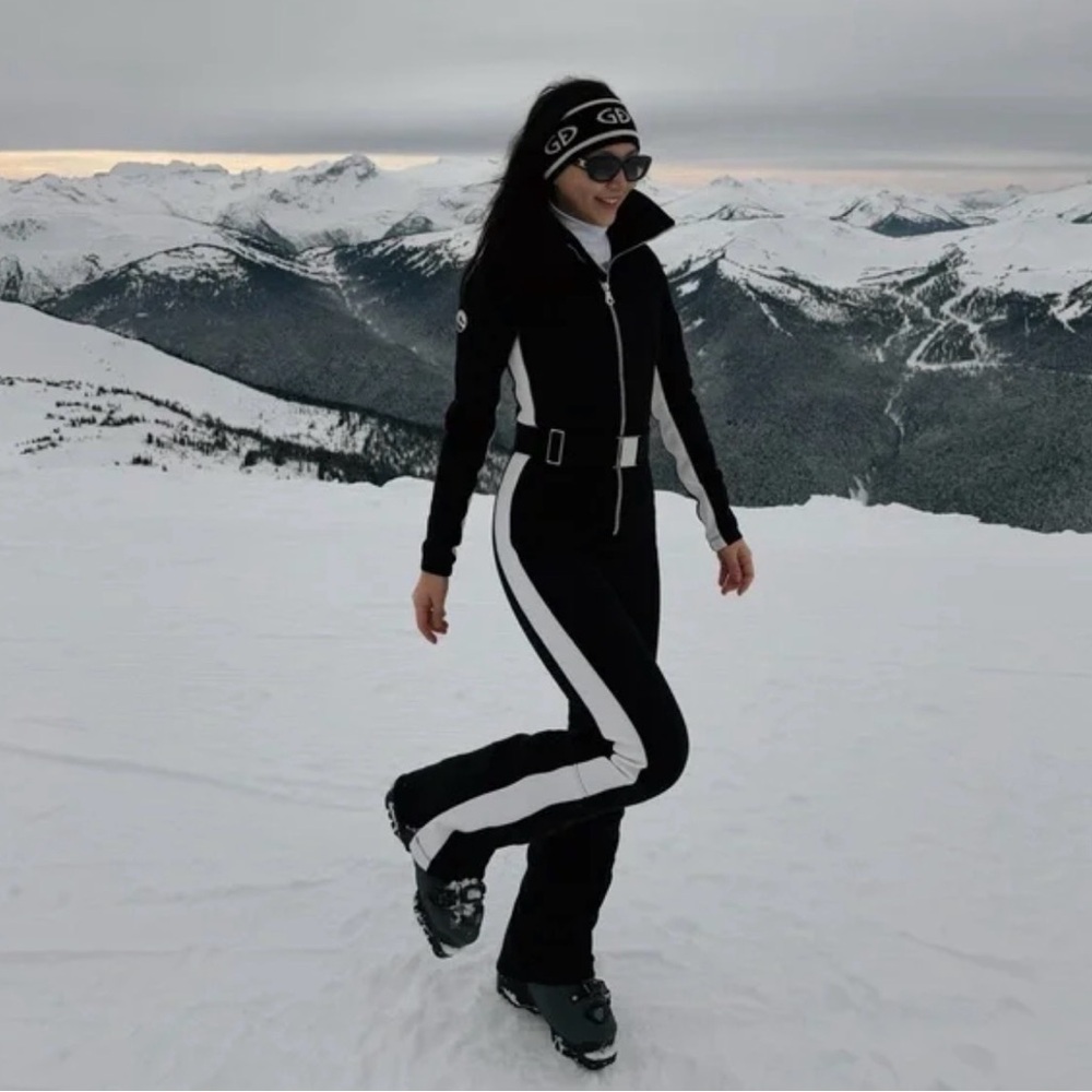 Cordova OTB Black & White One-Piece Ski Suit